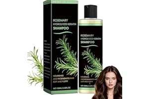 Rosemary Shampoo for Hair Thickening and Growth, ﻿Rosemary Hair Growth Serum Shampoo, Hydrolyzed Keratin Shampoos For Strengt