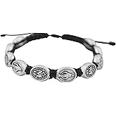 Good Shepherd Creations Adjustable Cord Bracelet with Miraculous Medals