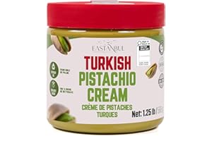 Eastanbul Pistachio Cream, 565g, Pistachio Butter, Turkish Cream Spread for Dubai Chocolate Bar Kit, Perfect Paste for Dubai 