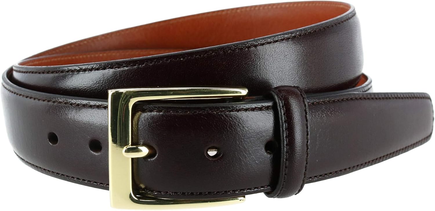 Trafalgar Men's 30mm Classic Cortina Leather Belt Amazon.co.uk Clothing