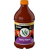 V8 Spicy Cajun 100% Vegetable Juice, 46 fl oz Bottle