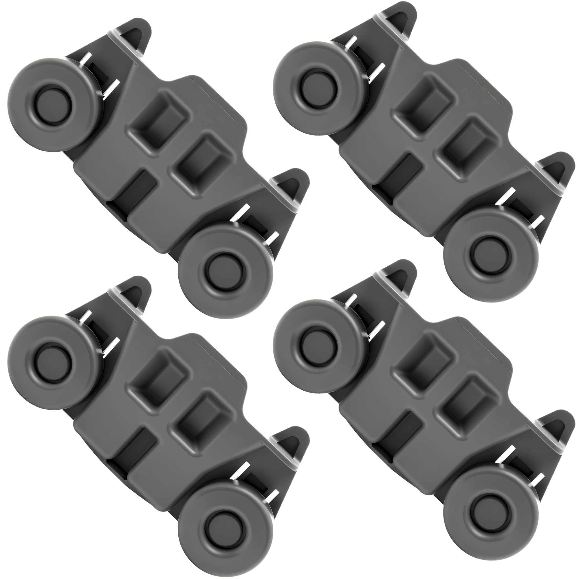 Photo 1 of 4 Packs W10195416 Upgraded Dishwasher Wheels Lower Rack, Compatible with Kitchenaid Whirlpool Maytag Kenmore, Dishwasher Wheels, Replacement for W10195420 AP5983730 W10579095A