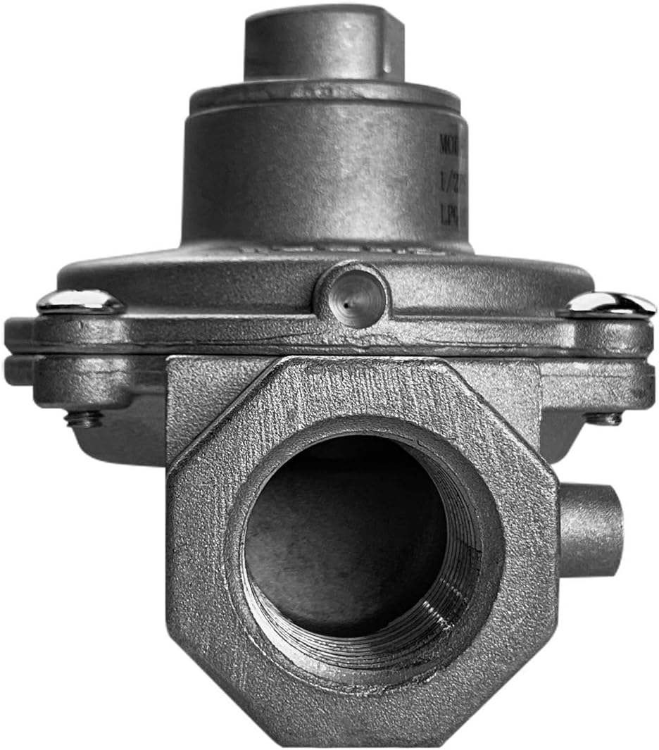 Gas Pressure Regulator, GASLAND Chef 1/2" NPT In/Out Gas Pipe, 1/2 PSI(3.5 kPa) Gas Inlet LPG10"WC. & NAT5"WC. Gas Pressure Regulator for Liquefied Propane and Natural Gas, Easy To Install: Home Improvement