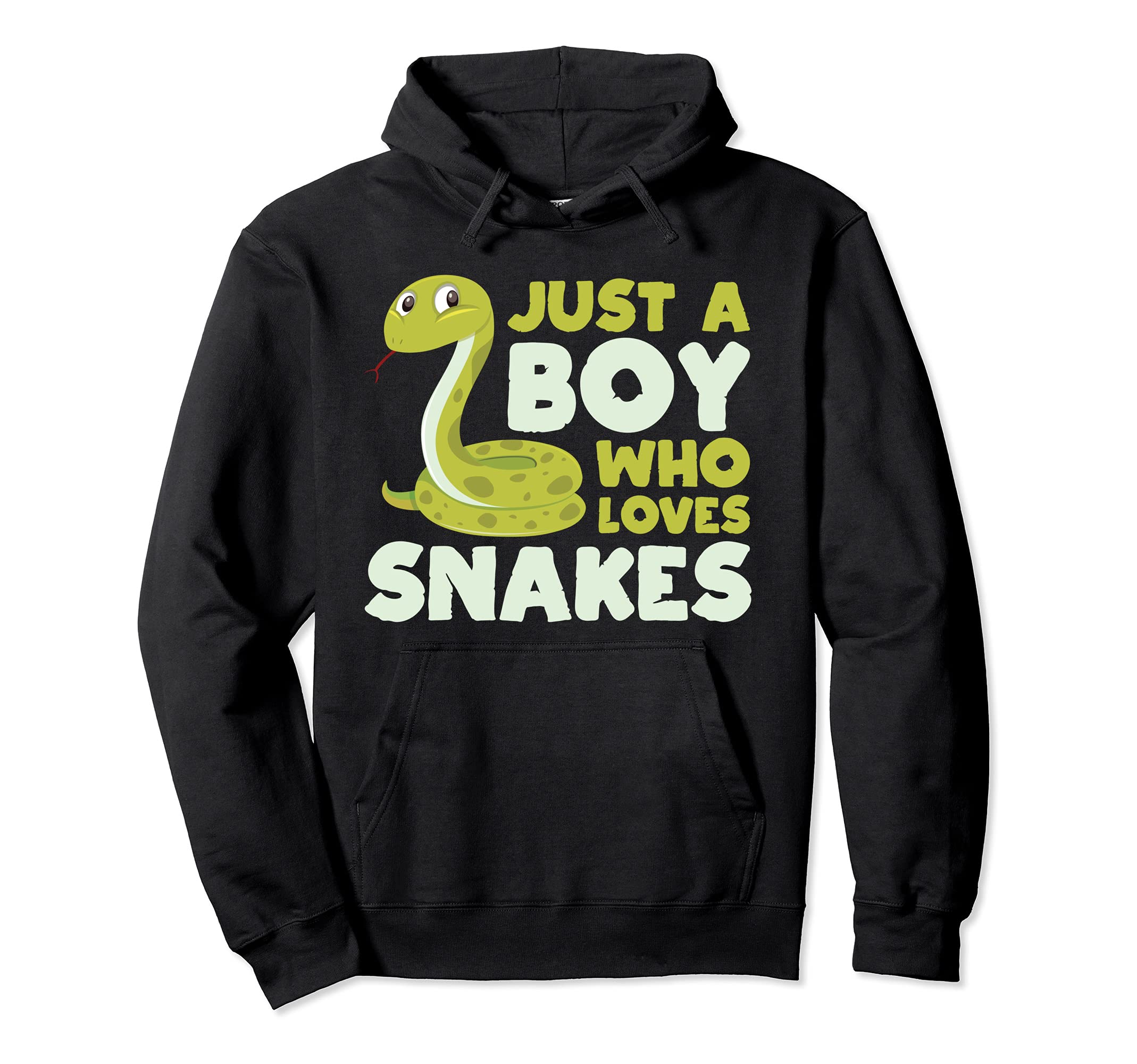 Just a Boy Who Loves Snakes Cute Snake Pullover Hoodie