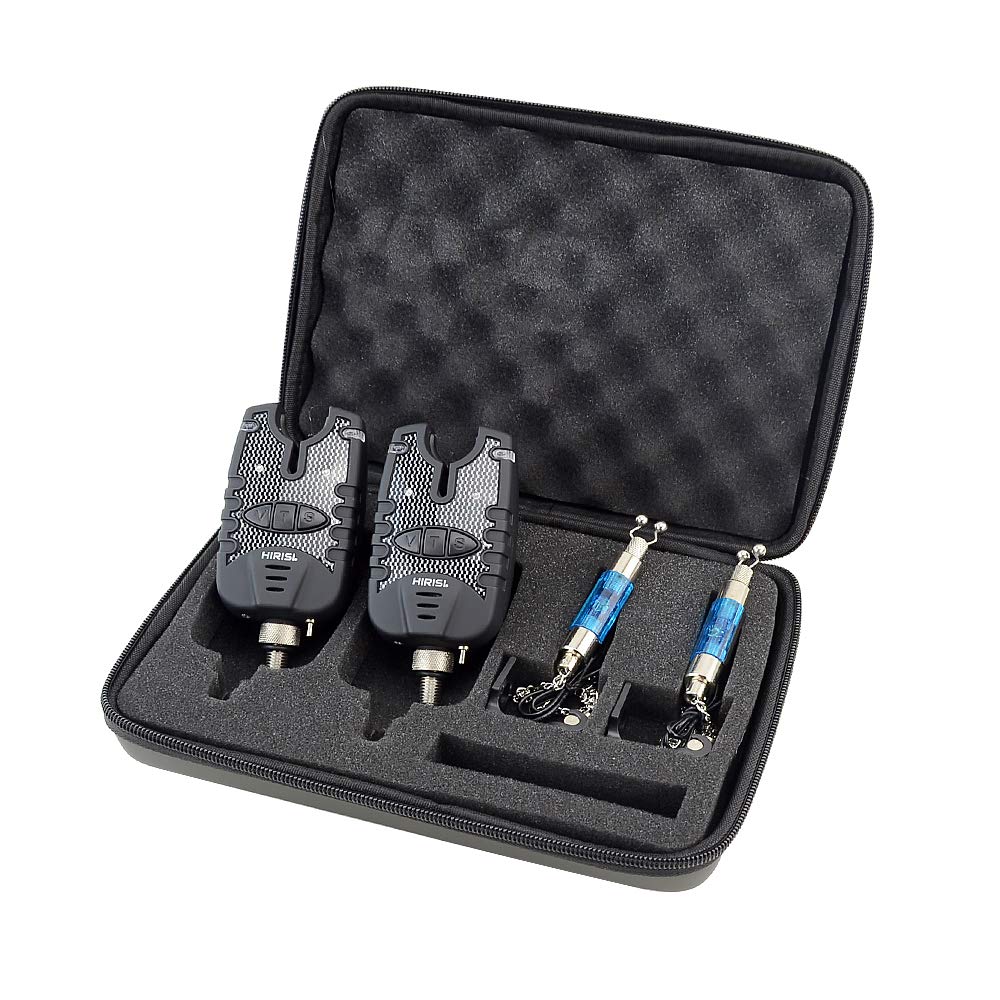 Carp Fishing Bite Alarm and Swinger Set Water Resistant Blue LED