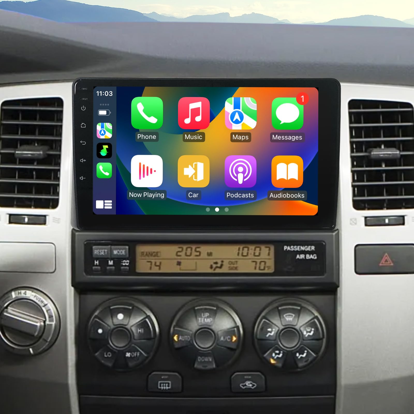Photo 1 of Car Radio for Toyota 4Runner 2003-2009 Radio Stereo Replacement with Wireless Carplay & Android Auto 9 Inch Screen GPS Navigation WiFi BT FM/AM Backup Camera Support JBL