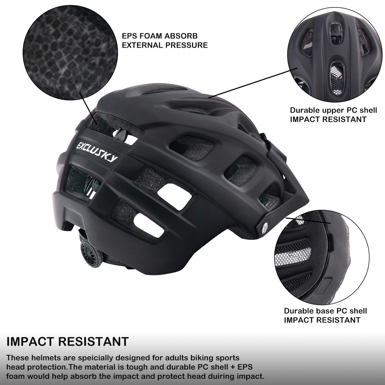 exclusky mountain bike helmet