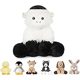 Niuniu Daddy 14" | 3.5 Pound Monkey Weighted Stuffed Animal for Kids Adults, Heavy Capuchin Monkey Pillowfort Plush Toys, Weighted Beads for Stuffed Animals Body Pillow for Birthday Holiday Christmas