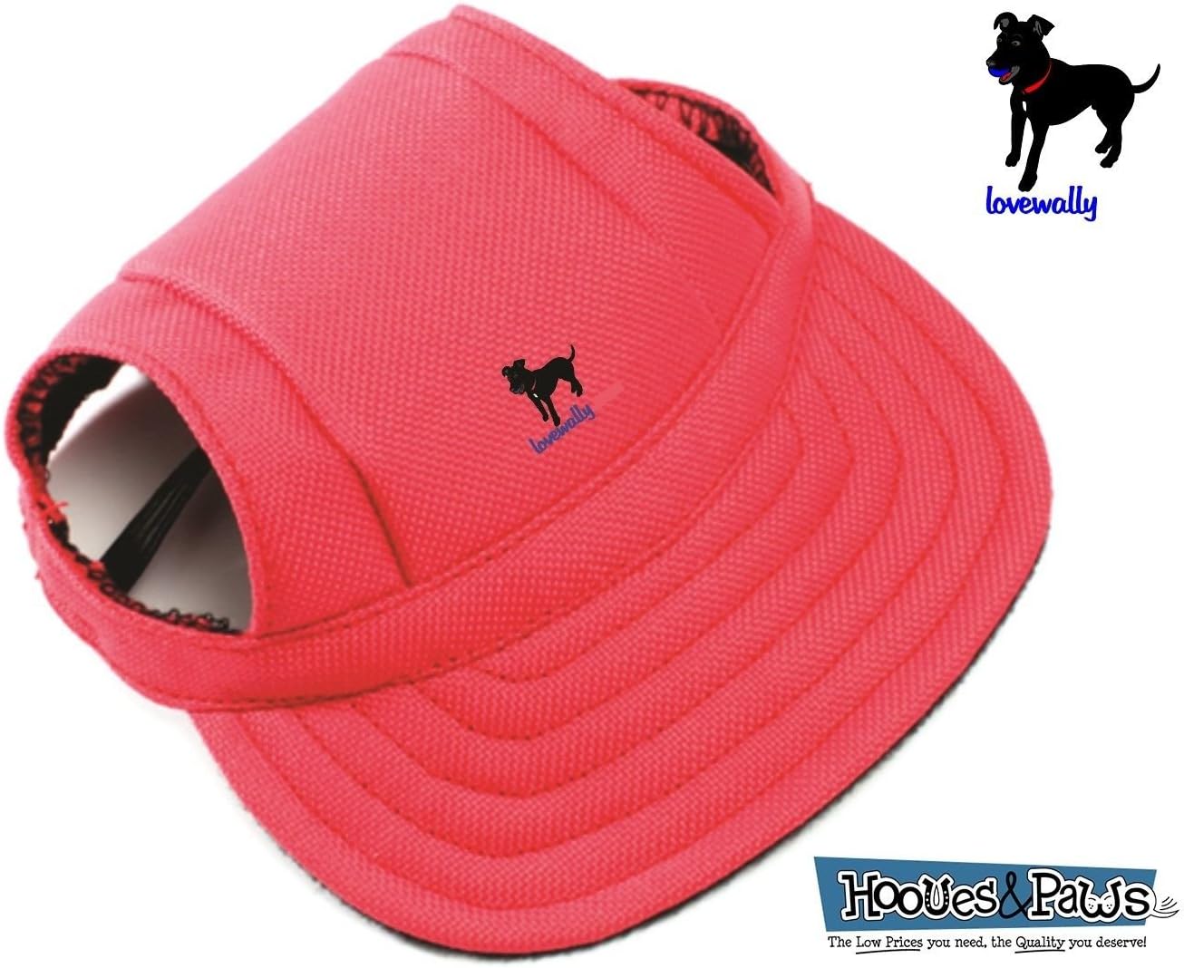 LoveWallyDog Outdoor Pet Hat Red Adjustable (Large)