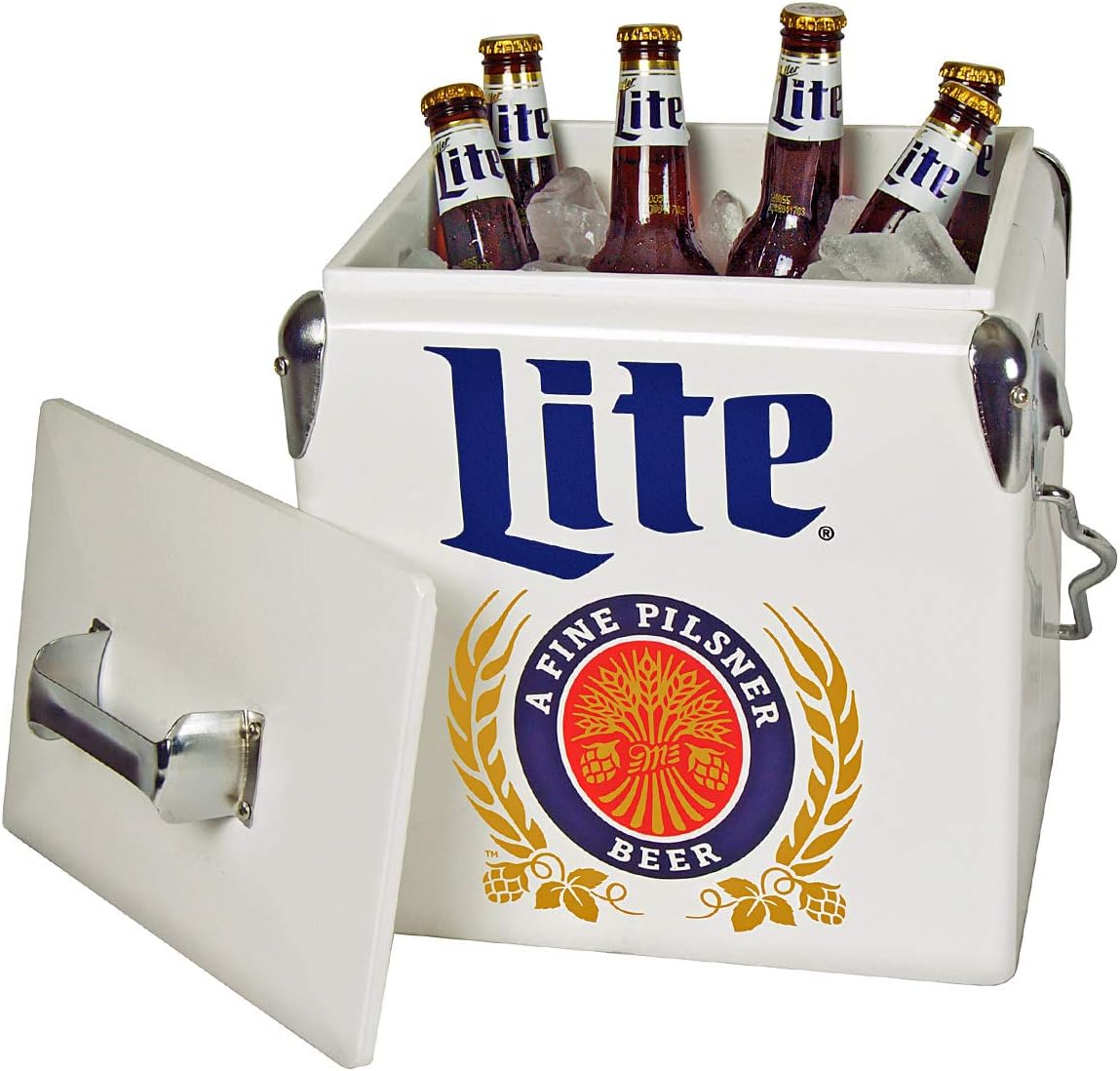 miller lite cooler on wheels
