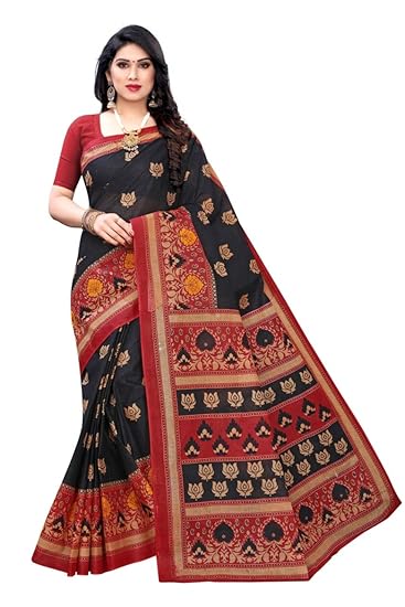 Without Blouse Piece Saree (Pure Cotton 100%_2017_ Green_ Free)