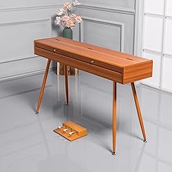 UISCOM 88 Key Weighted Digital Piano - Wooden Desk