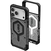 URBAN ARMOR GEAR UAG Designed for iPhone 17 Pro Max Case Pathfinder Clear - Compatible with MagSafe Military Grade Protective Cover, Ash/Black