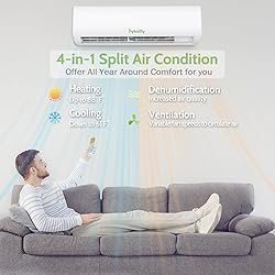 Hykolity Wifi Enabled 12,000 BTU Mini Split Air