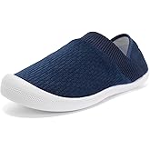 STQ House Slippers for Women with Indoor Slip on Bedroom Slipper Cozy Warm Home Travel Fluffy Shoes Navy 8 US