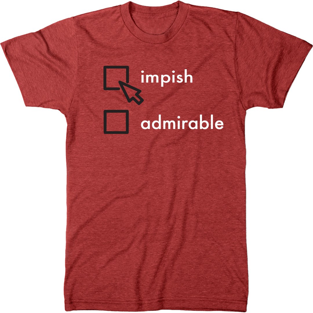 Impish Or Admirable Dwight Christmas Modern T Shirt 6847 | Jznovelty