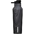 Corkcicle Sport Canteen Insulated Tumbler, Burnt Wood, 20 oz – Reusable Water Bottle Keeps Beverages Cold for 25 Hours & Hot 12 Hours – Cupholder Friendly Tumbler with Screw-On Cap