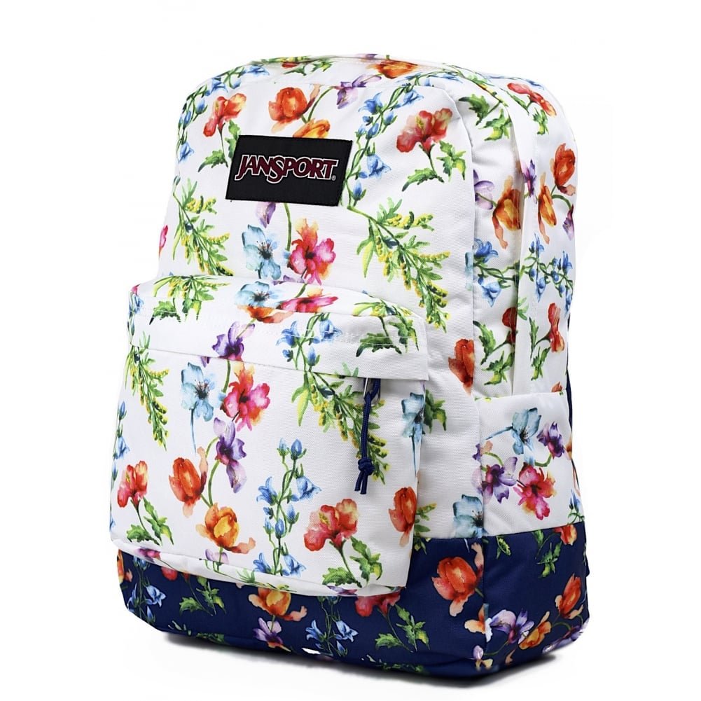 JANSPORT Super Break Backpack - White Meadow