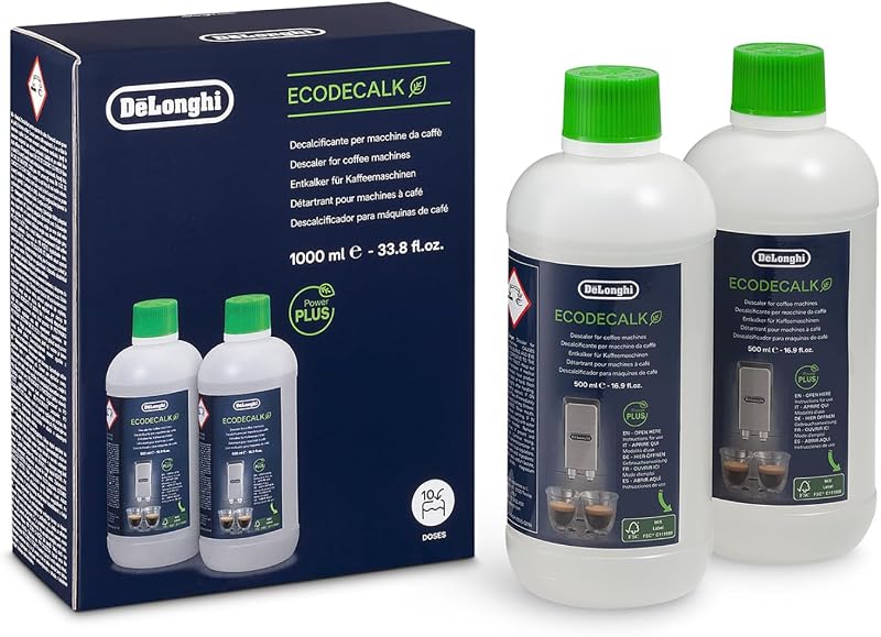 DeLonghi Original EcoDecalk Descaler 2x500 ml Universal Descaler DLSC502
