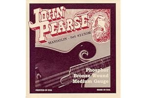 John Pearse JP2150M Phosphor Bronze Mandolin Strings, Medium