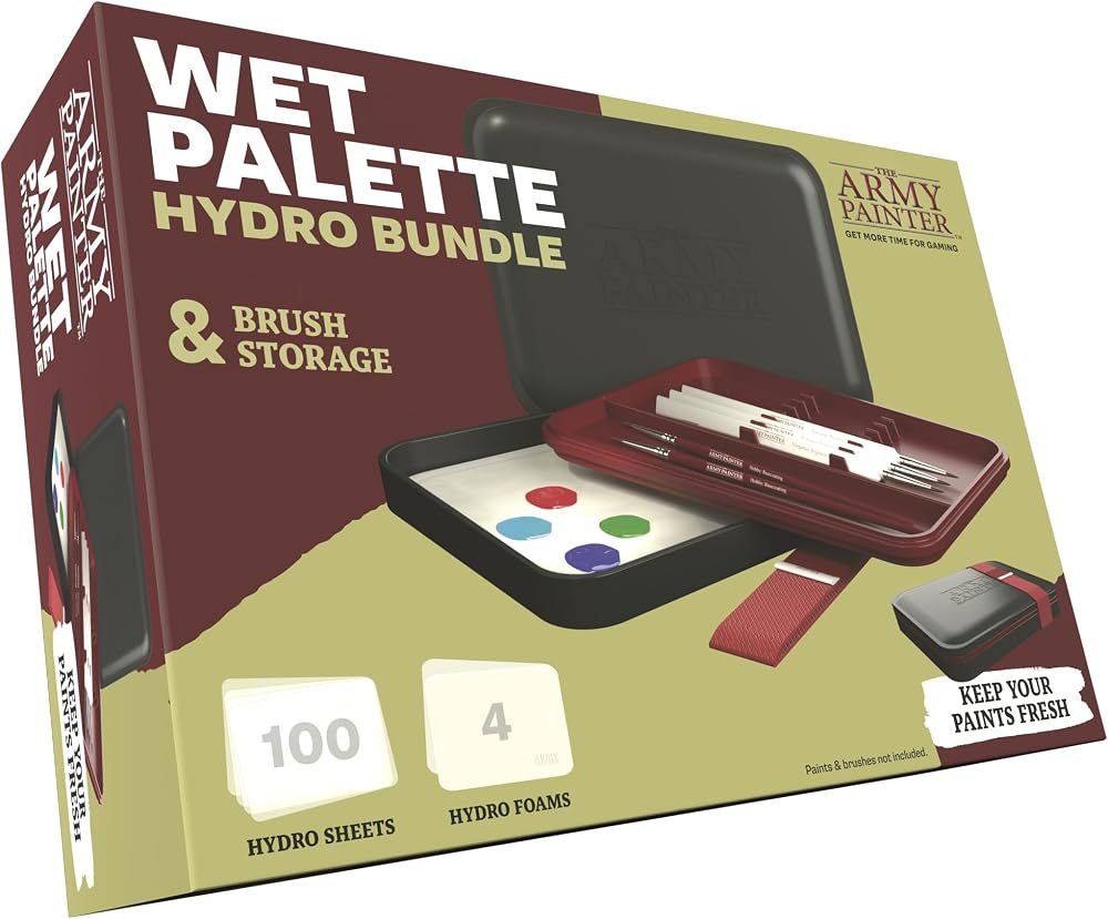 The Army Painter Premium Painting Palette for Miniatures - 100 Hydro Sheets
