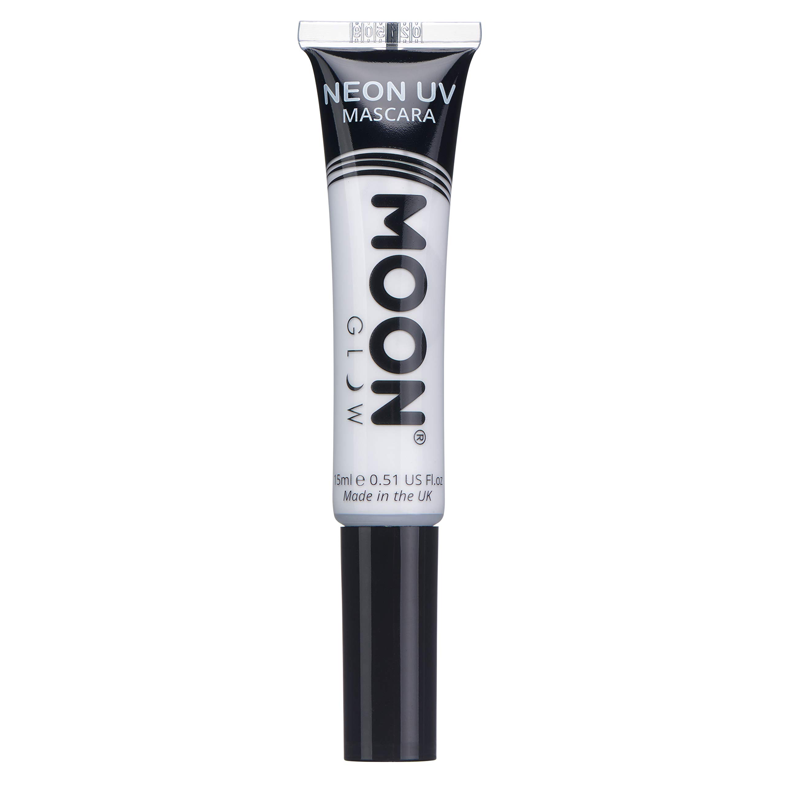 Moon Glow Neon UV Mascara | White | Bright Neon Colour, Glows under UV Lighting | Neon Make up