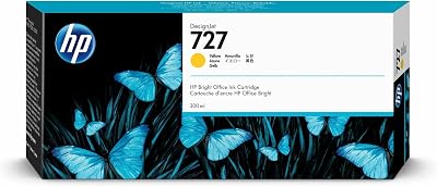 HP 727 Yellow 300ml Ink Cartridge F9J78A for DesignJet T2500 T1500 T900