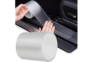 CRYSTALBERRY Car Door Entry Edge Guard, Anti-Scratch Car Door Sill Protector, Clear Adhesive Car Door Trim Edge Guard for Cars Automobile (4in x 32.8ft, Transparent)