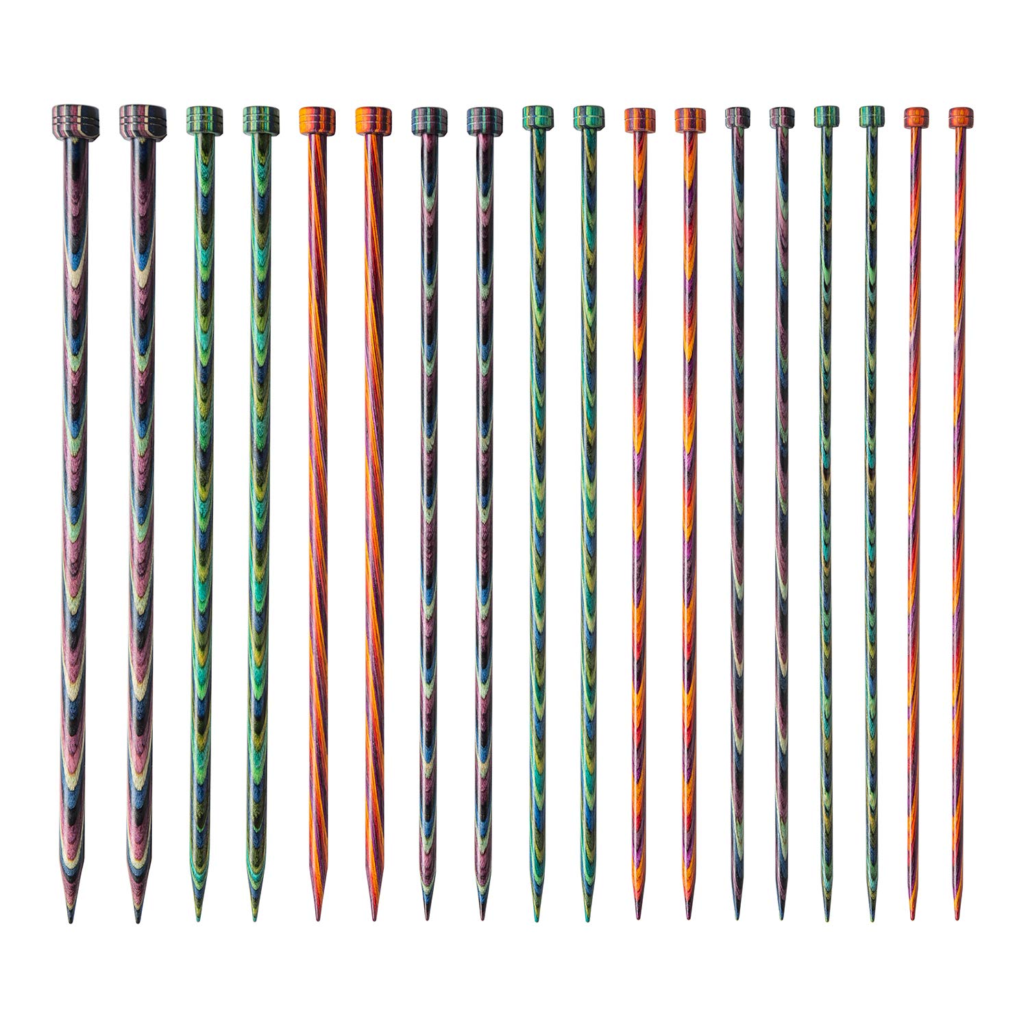 Knit Picks Straight Single Point Wood Knitting Needle Set US 4-11 (Mosaic 10