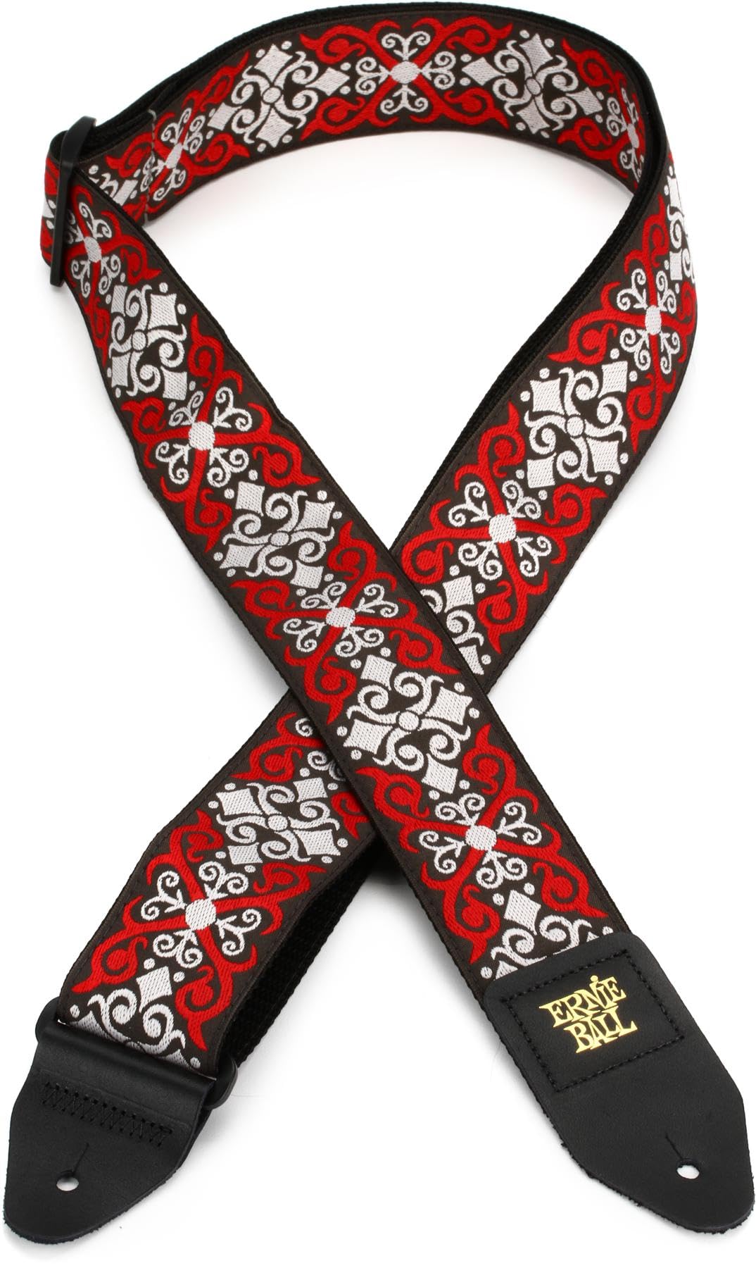 Ernie Ball Red Trellis Jacquard Guitar Strap