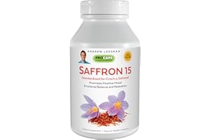 ANDREW LESSMAN Saffron 20mg - 240 Capsules - Standardized Extract. Promotes Positive Mood and Emotional Balance. Relaxation and Quality Sleep. No Additives. Small Easy to Swallow Capsules.
