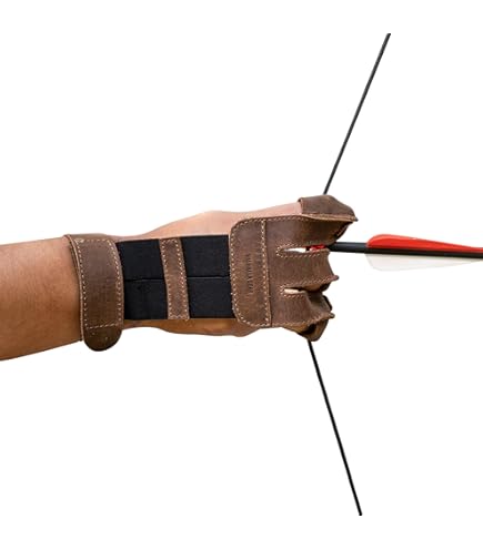 Brassard De Garde De Bras De Tir à L'arc 1Pc, Garde De Bras De Tir De Chasse, Protège-Bras En Cuir Artificiel à Lacets, Solide Et à Utiliser(Marron