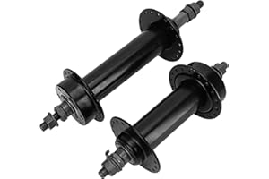 BULEVINA Fat Tire Bike Wheel Part Hub, Rear Hub 195mm Front Hub 135mm 36 Holes Thread Cassette Disc Brake Cycling Accessories Through Axle Quick Release Aluminum Alloy Hubs for 26x4.0 Snow Bicycle