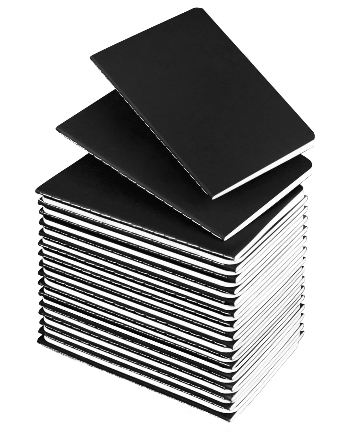 Photo 1 of Lzerking Mini Notepads Bulk 36 Pack Small Journal Pocket Notepad-Black Cover Notebooks 3.5 x 5.5 Inches, 30 Sheets/60 Pages, for Kids to Writing