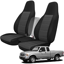 Custom Fit Seat Covers For 1998-2003 Ford Ranger - Front 60/40 High Back Seat Covers
