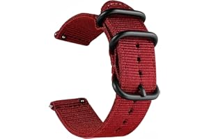 uEmoh Watch Straps, Quick Release Nylon Watch Bands for Men Women, Watch Bands of Multiple Colors & Width(16mm,18mm, 20mm, 22mm)
