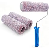 Nichiyo 9 Inch Paint Roller Set with 3 Roller Covers for Walls &amp; Ceilings | 4pcs Paint Roller Kit, 1 Durable Wire Cage Frame &amp; 3 Microfiber Covers for Home Painting Projects. Easy to Clean