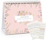 MOKANI Desk Calendar 2026-2027 Small Standing Monthly Planner 8x6 in view 1