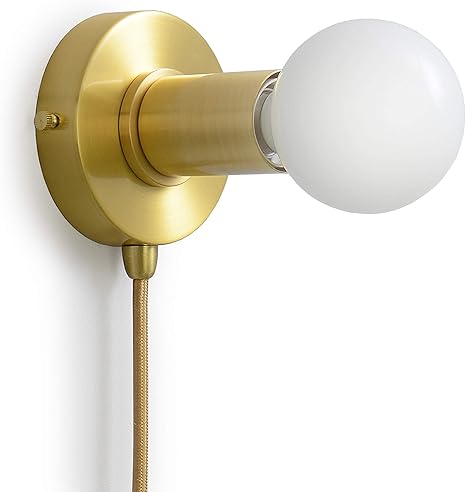 brushed gold wall lights