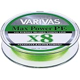 Varivas Max Power PE x8 Braided Fishing Line, Green, 150m, 200m