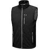 Little Donkey Andy Men's Lightweight Quick Dry Vest Packble Outerwear Sleeveless Windproof Jacket for Golfing Cycling Running