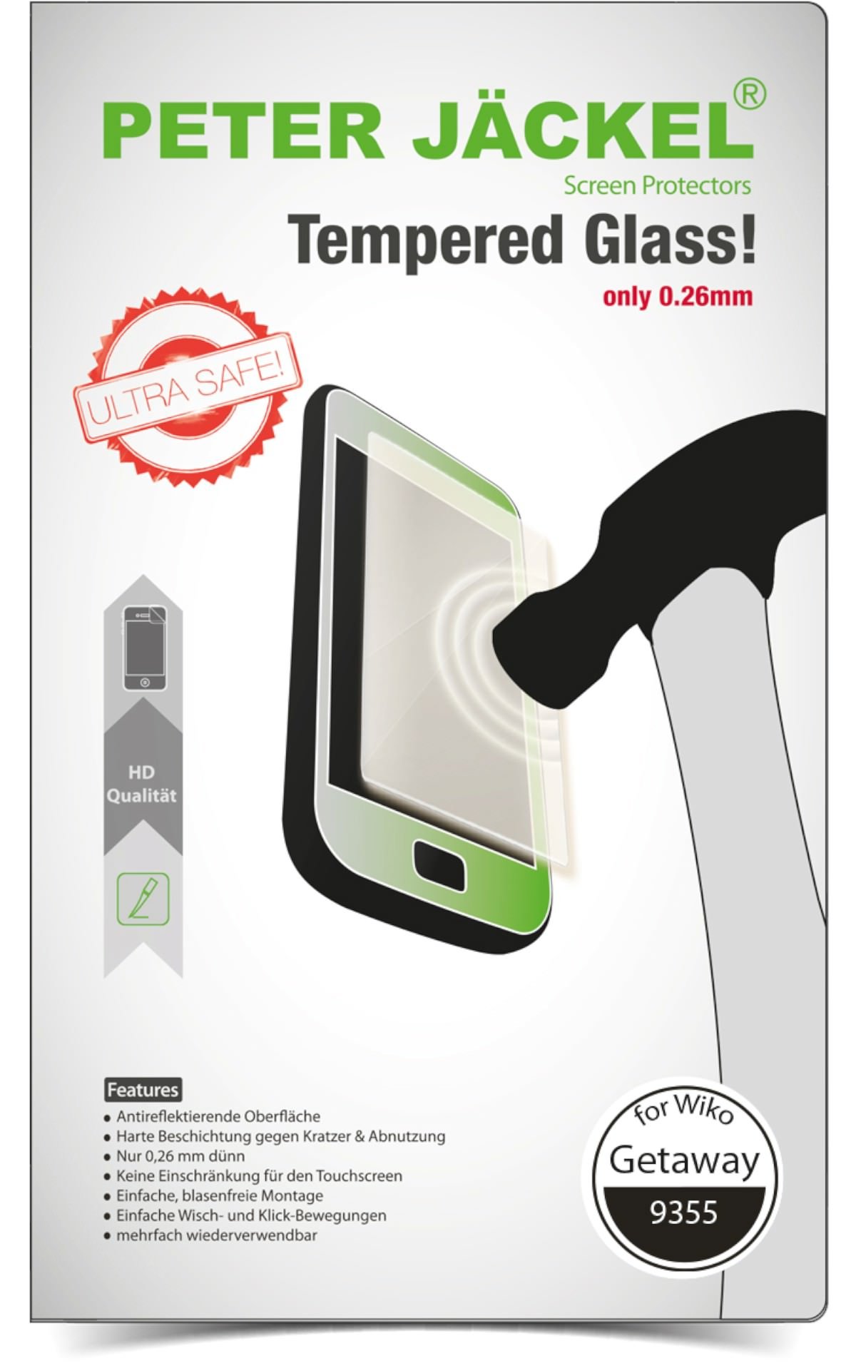 Peter Jäckel HD Glass Protector for Wiko Getaway