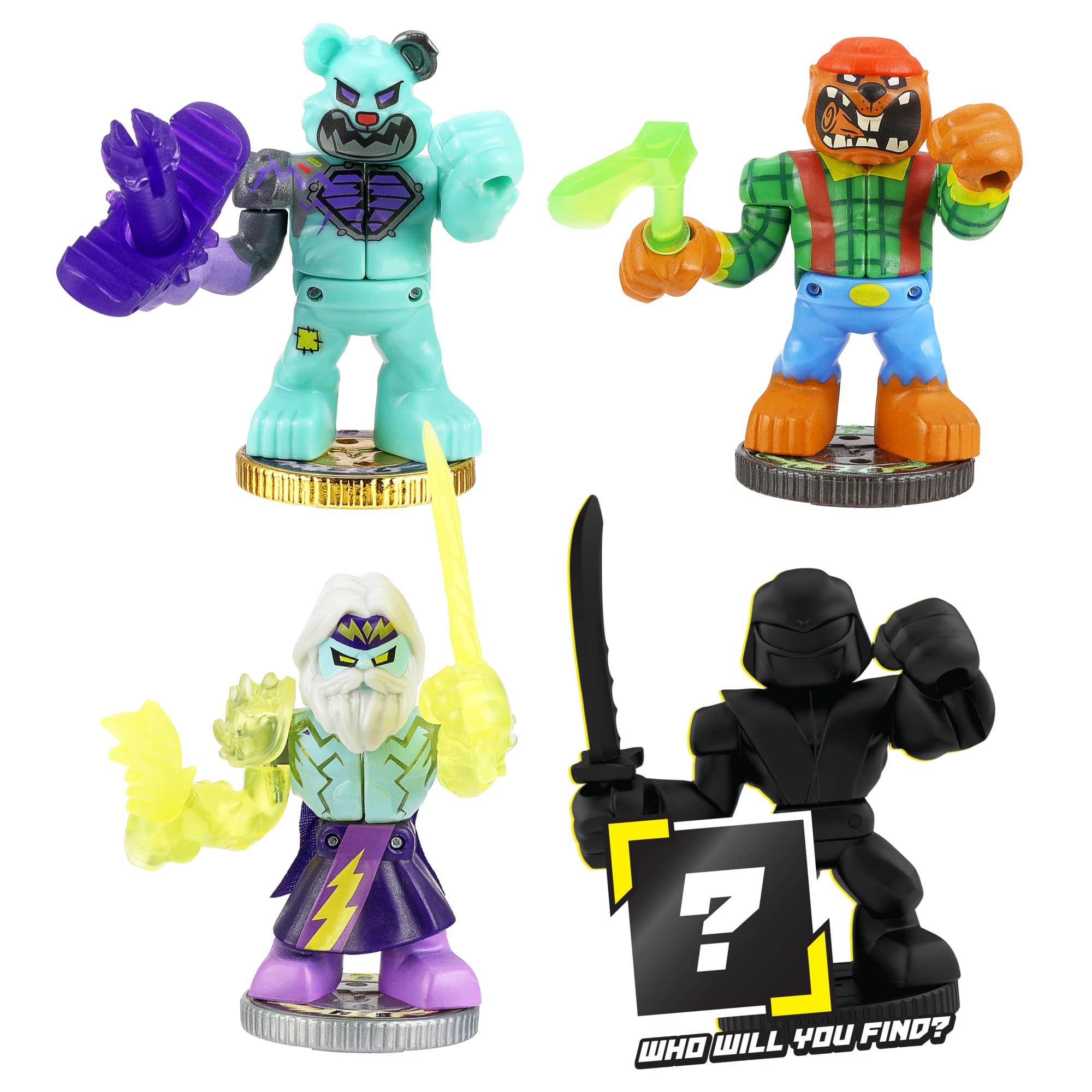 Legends of Akedo Powerstorm Warrior Collector Pack 4 Mini Battling Action Figures Including 1 Ultra Rare and 1 Mystery Warrior