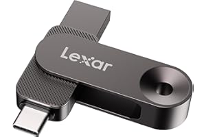 Lexar 1TB Solid State Dual Drive D500 USB 3.2 Gen 1, for USB Type-C/USB Type-A Devices, Up to 390MB/s Read, Compatible with i