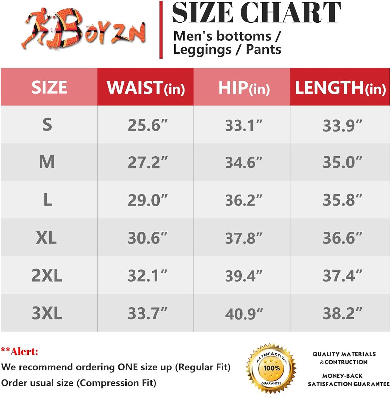 Boyzn Men's 2 Pack Sports Compression Pants Cool Dry Active Base Layer Tights Workout Running Leggings: Clothing