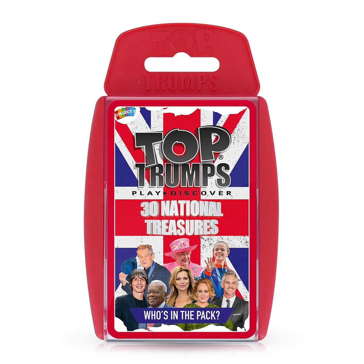 Top Trumps National Treasures Classic Card Game, play with Julia Donaldson, J.K Rowling, Adele and Sir David Attenborough, gift for boys and girls aged 6 plus