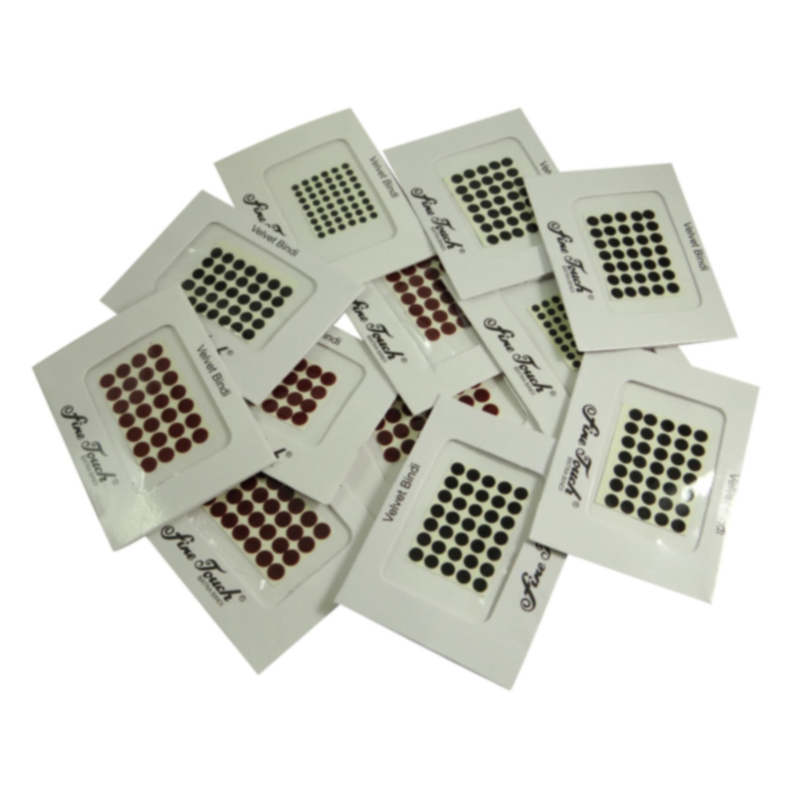 Banithani Lot Of 12 Pcs Multicolour Assorted Bindis Temporary Indian Tattoos Stickers Tikkas