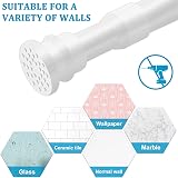 QILERR Telescopic Tension Curtain Rod 110-190 cm White 22 mm view 4
