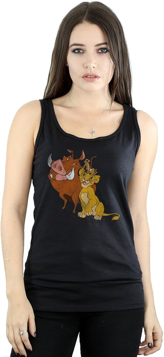 Disney Women's The Lion King Classic Simba, Timon and Pumbaa Tank Top at  Women’s Clothing store