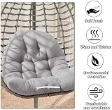 DKIEI Thicken Hanging Basket Chair Cushion 80x120cm Light Grey view 4